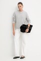 Answear.LAB sweter wełniany WA25-SWD027 szary WA25