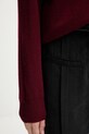 Answear.LAB sweter wełniany WA25-SWD027 bordowy