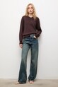 Answear.LAB sweter wełniany WA25-SWD027 brązowy WA25