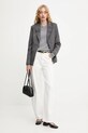Answear.LAB sweter wełniany WA25-SWD027 szary WA25