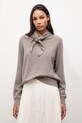 Answear.LAB sweter wełniany brązowy WA25-SWD029