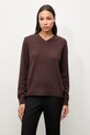 Answear.LAB sweter wełniany brązowy WA25-SWD029