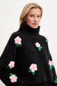 Answear.LAB sweter z dodatkiem wełny lu2408.fh czarny