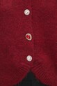 Answear.LAB sweter z wełną lu2411 bordowy