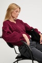 Vlněný svetr Answear.LAB lu4410.fh burgundské