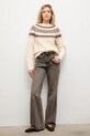 Answear.LAB sweter z wełną LU2522.fh beżowy WA25