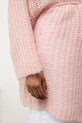 Answear.LAB kardigan z dodatkiem wełny 10421.iak różowy
