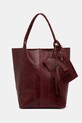 Kožená kabelka Answear Lab usňová koža burgundské 579.hak