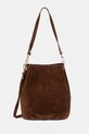 Answear.LAB torebka zamszowa nie mieści A4 brązowy 1268.hak