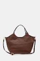 Doplnky Kožená kabelka Answear.LAB 1239.hak hnedá