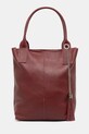 Kožna torba Answear Lab bez uzorka bordo 100400.hak