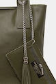 Answear Lab poseta de piele verde 100400.hak