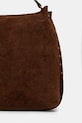Akcesoria Answear.LAB torebka zamszowa 1312.hak brązowy
