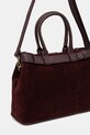 Akcesoria Answear.LAB torebka zamszowa Modelo 1.9.3 bordowy