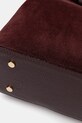 Answear.LAB torebka zamszowa bordowy Modelo 1.9.3