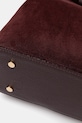 Answear.LAB torebka zamszowa bordowy Modelo 1.9.3