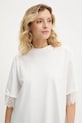 Bavlněné tričko Answear.LAB bílá 4862.FLK
