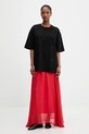 Answear.LAB t-shirt bawełniany LC250006.hak czarny WA25