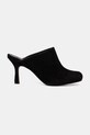 Answear.LAB σαγιονάρες με καλυμμένα τα δάχτυλά του γυναικείες σουέτ 761019.bjk μαύρο WA26