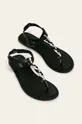 Answear - Kožené sandále čierna
