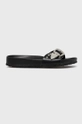 Answear Lab ciabatte slide finta pelle fiore nero WS21.KLD005