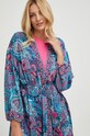Svileni kimono Answear Lab mornarsko plava D8.K