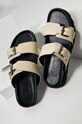 Answear Lab slapi de piele 73166.3.AJ bej WS22