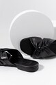 Answear Lab slapi de piele SV.1387.08.AJ negru WS22