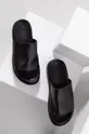Δερμάτινες παντόφλες Answear Lab μαύρο
