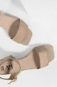 Semišové sandále Answear Lab béžová