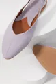 Answear Lab bőr balerina cipő lila