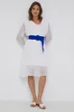 Μεταξωτό φόρεμα Answear Lab λευκό