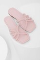 Answear Lab klapki imitacja skóry licowej różowy KS2210.2.DB