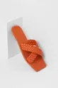 πορτοκαλί Δερμάτινες παντόφλες Answear Lab Γυναικεία