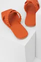 Answear Lab bőr papucs narancssárga