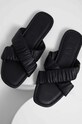 Шкіряні шльопанці Answear Lab FLAT.03.DB чорний WS23