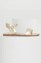 zlatá Kožené sandále Answear Lab Dámsky