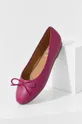 ροζ Δερμάτινες μπαλαρίνες Answear Lab  X limited collection SISTERHOOD Γυναικεία