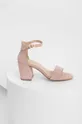 ružová Semišové sandále Answear Lab Dámsky