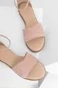 Замшевые сандалии Answear Lab розовый