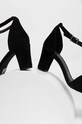 Answear Lab sandale din piele intoarsa negru 527.DB
