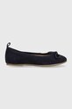 Answear Lab baleriny zamszowe granatowy AL3758.2.AT