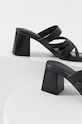 Answear Lab sandale de piele negru HR.220266.3.AT