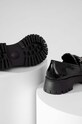 Kožené mokasíny Answear.LAB X limitovaná kolekce SISTERHOOD černá WA22.OBD058