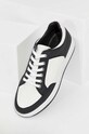 Answear Lab sneakersy skórzane płaska czarny 220363.DB