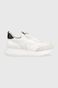 Answear.LAB sneakers in pelle pelle fiore bianco obd08o.db