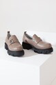 Answear Lab mocasini de piele piele bej 017.2522.44.AT