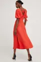 Φόρεμα με λινό Answear Lab  62% Βισκόζη, 38% Λινάρι