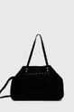 Τσάντα σουέτ Answear Lab  X limited collection SISTERHOOD μαύρο