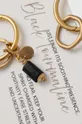 Answear Lab pozlačeni uhani s turmalinom <p>Nerjaveče jeklo, Srebro 925, črni turmalin, Kirurško jeklo, prevlečeno s 24-karatnim zlatom</p>